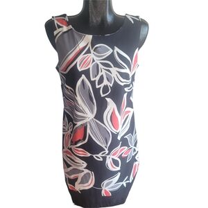Beechers Brook Floral Sleeveless Shift Dress L